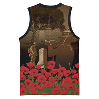 Australia - New Zealand ANZAC Lone Pine Basketball Jersey The Last Post LT7 - Polynesian Pride