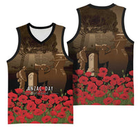 Australia - New Zealand ANZAC Lone Pine Basketball Jersey The Last Post LT7 - Polynesian Pride
