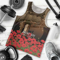 Australia - New Zealand ANZAC Lone Pine Men Tank Top The Last Post LT7 - Polynesian Pride