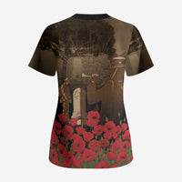 Australia - New Zealand ANZAC Lone Pine Scrub Top The Last Post LT7 - Polynesian Pride