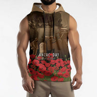 Australia - New Zealand ANZAC Lone Pine Sleeveless Hoodie The Last Post LT7 - Polynesian Pride