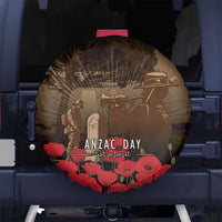 Australia - New Zealand ANZAC Lone Pine Spare Tire Cover The Last Post LT7 No hole Old Gold - Polynesian Pride