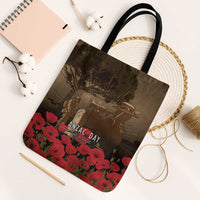 Australia - New Zealand ANZAC Lone Pine Tote Bag The Last Post LT7 Black Strap One Size Old Gold - Polynesian Pride