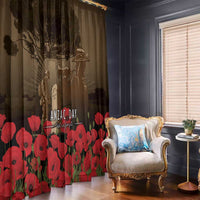 Australia - New Zealand ANZAC Lone Pine Window Curtain The Last Post LT7 - Polynesian Pride
