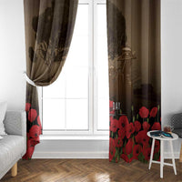 Australia - New Zealand ANZAC Lone Pine Window Curtain The Last Post LT7 - Polynesian Pride