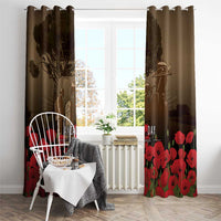 Australia - New Zealand ANZAC Lone Pine Window Curtain The Last Post LT7 - Polynesian Pride