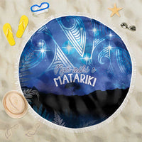 NZ Maori Matariki Scenery Beach Blanket Galaxy Sky LT7 One Size 150cm Galaxy - Polynesian Pride