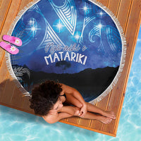 NZ Maori Matariki Scenery Beach Blanket Galaxy Sky LT7 - Polynesian Pride