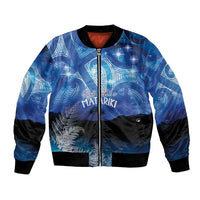 NZ Maori Matariki Scenery Bomber Jacket Galaxy Sky LT7 Unisex Galaxy - Polynesian Pride