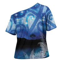 NZ Maori Matariki Scenery Cross Shoulder Shirt Galaxy Sky LT7 - Polynesian Pride