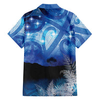 NZ Maori Matariki Scenery Family Matching Short Sleeve Bodycon Dress and Hawaiian Shirt Galaxy Sky