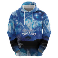 NZ Maori Matariki Scenery Hoodie Galaxy Sky LT7 - Polynesian Pride