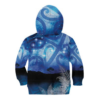 NZ Maori Matariki Scenery Kid Hoodie Galaxy Sky LT7 - Polynesian Pride