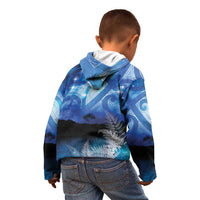 NZ Maori Matariki Scenery Kid Hoodie Galaxy Sky LT7 - Polynesian Pride