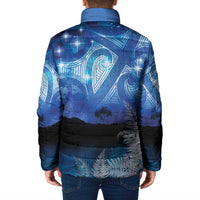 NZ Maori Matariki Scenery Padded Jacket Galaxy Sky LT7 - Polynesian Pride