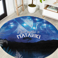 NZ Maori Matariki Scenery Round Carpet Galaxy Sky LT7 Galaxy - Polynesian Pride