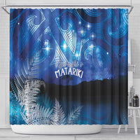 NZ Maori Matariki Scenery Shower Curtain Galaxy Sky LT7 - Polynesian Pride