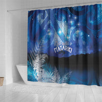 NZ Maori Matariki Scenery Shower Curtain Galaxy Sky LT7 - Polynesian Pride