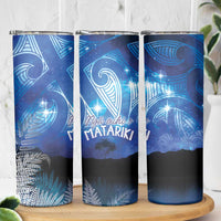 NZ Maori Matariki Scenery Skinny Tumbler Galaxy Sky LT7 - Polynesian Pride
