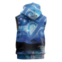 NZ Maori Matariki Scenery Sleeveless Hoodie Galaxy Sky LT7 - Polynesian Pride