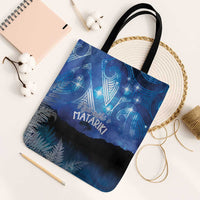 NZ Maori Matariki Scenery Tote Bag Galaxy Sky LT7 Black Strap One Size Galaxy - Polynesian Pride