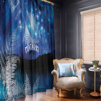NZ Maori Matariki Scenery Window Curtain Galaxy Sky LT7 - Polynesian Pride