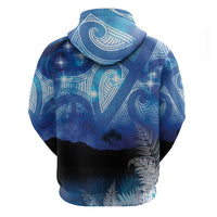 NZ Maori Matariki Scenery Zip Hoodie Galaxy Sky LT7 - Polynesian Pride