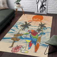 Christmas In July - Hawaii Retro Area Rug Lost In Parrot-dise