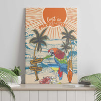 Christmas In July - Hawaii Retro Canvas Wall Art Lost In Parrot-dise LT7 - Polynesian Pride