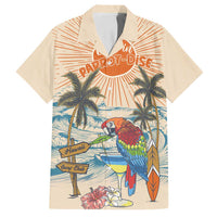Personalized Christmas In July - Hawaii Retro Family Matching Puletasi and Hawaiian Shirt Lost In Parrot-dise
