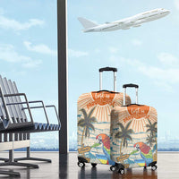Christmas In July - Hawaii Retro Luggage Cover Lost In Parrot-dise