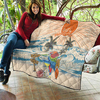 Christmas In July - Hawaii Retro Quilt Lost In Parrot-dise