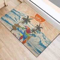 Christmas In July - Hawaii Retro Rubber Doormat Lost In Parrot-dise LT7 - Polynesian Pride