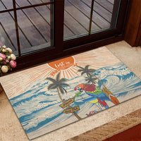 Christmas In July - Hawaii Retro Rubber Doormat Lost In Parrot-dise LT7 - Polynesian Pride