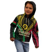 Personalised Vanuatu Kid Hoodie 43rd Hapi Indipendens Long LT7 - Polynesian Pride
