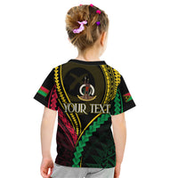 Personalised Vanuatu Kid T Shirt 43rd Hapi Indipendens Long LT7 - Polynesian Pride
