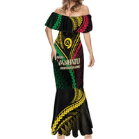 Personalised Vanuatu Mermaid Dress 44th Hapi Indipendens Long LT7 - Polynesian Pride