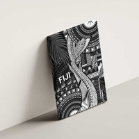 Fiji Rugby Bula Masi Canvas Wall Art Fish Tail Kaivity Cibi - Black