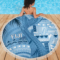 Fiji Rugby Bula Masi Beach Blanket Fish Tail Kaivity Cibi - Turquoise