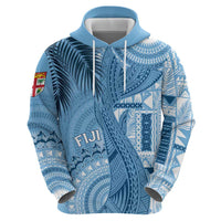 Fiji Rugby Personalised Bula Masi Zip Hoodie Fish Tail Kaivity Cibi - Turquoise LT7 - Polynesian Pride