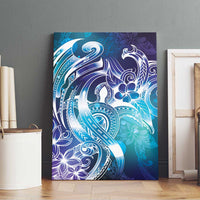 Aloha Hawaii Turtle Canvas Wall Art Teal Purple Ribbon LT7 - Polynesian Pride