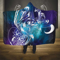 Aloha Hawaii Turtle Hooded Blanket Teal Purple Ribbon - Polynesian Pride