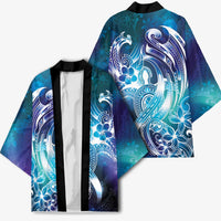 Aloha Hawaii Turtle Kimono Teal Purple Ribbon LT7 - Polynesian Pride