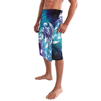 Aloha Hawaii Turtle Lavalava Teal Purple Ribbon - Polynesian Pride