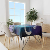 Aloha Hawaii Turtle Tablecloth Teal Purple Ribbon LT7 - Polynesian Pride