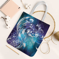 Aloha Hawaii Turtle Tote Bag Teal Purple Ribbon - Polynesian Pride