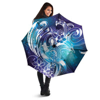 Aloha Hawaii Turtle Umbrella Teal Purple Ribbon LT7 - Polynesian Pride