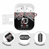 Kia Kaha Te Reo Maori AirPods Case 50 Years Mo Ake Tonu Te Reo LT7 - Polynesian Pride