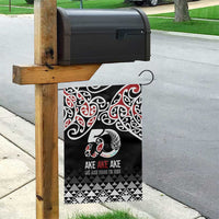 Kia Kaha Te Reo Maori Garden Flag 50 Years Mo Ake Tonu Te Reo - Polynesian Pride