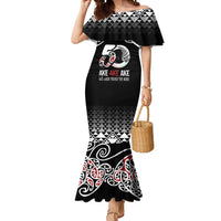 Kia Kaha Te Reo Maori Mermaid Dress 50 Years Mo Ake Tonu Te Reo - Polynesian Pride